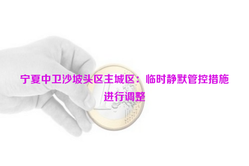 寧夏中衛(wèi)沙坡頭區(qū)主城區(qū)：臨時(shí)靜默管控措施進(jìn)行調(diào)整