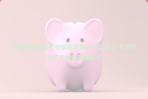 中國新型儲能產(chǎn)業(yè)創(chuàng)新聯(lián)盟在北京成立